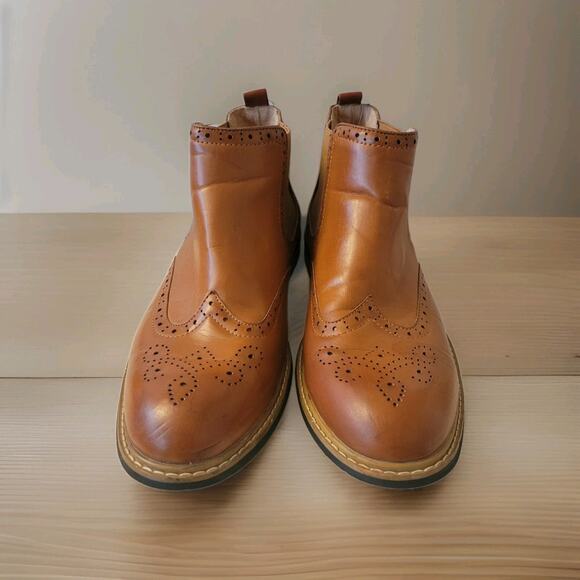 Bruno Marc Men's Urban Brown Leather Ankle Boots Size 10.5 New w/o Box See Desc - Picture 6 of 11